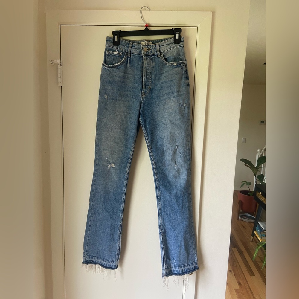 Free People Blue Boot Cut Jeans